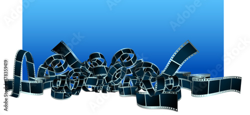 pellicola, cinema, film, fotogrammi, rullino