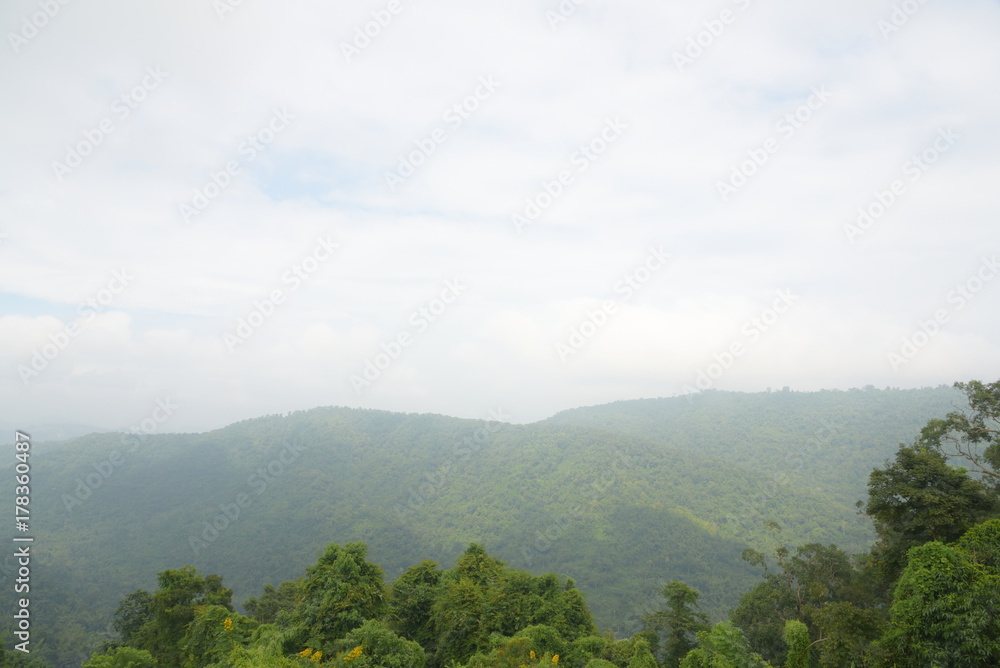 The nature of view point at Khao Yai national park in Thailand