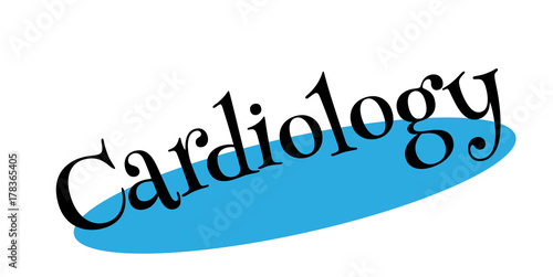Cardiology rubber stamp. Grunge design with dust scratches. Effects can be easily removed for a clean, crisp look. Color is easily changed.