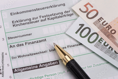 Einkommensteuererklärung für Finanzamt