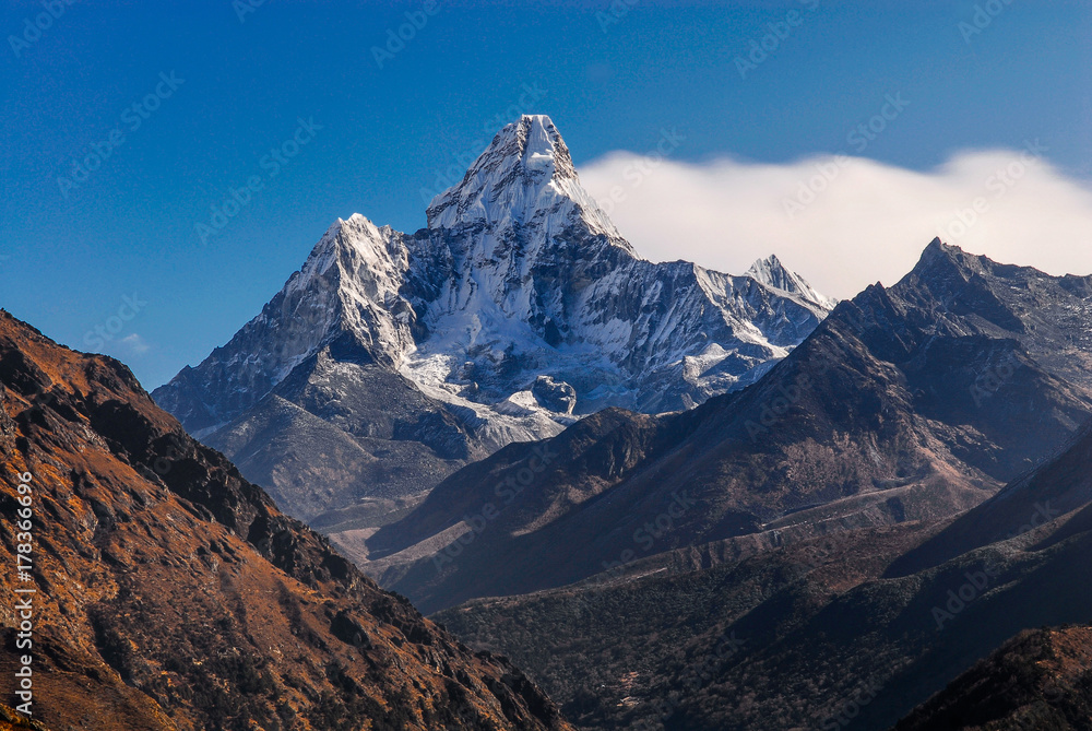 Nepal himalaya khumbu sagarmatha national park ama dablam