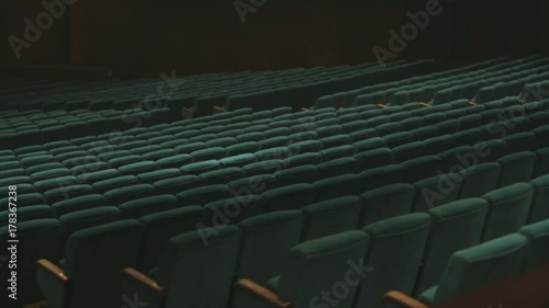 Soft empty seats in the big concert hall