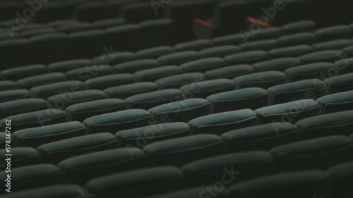 Soft empty seats in the big concert hall