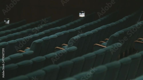 Soft empty seats in the big concert hall