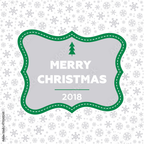 Merry christmas and happy new year christmas greeting card