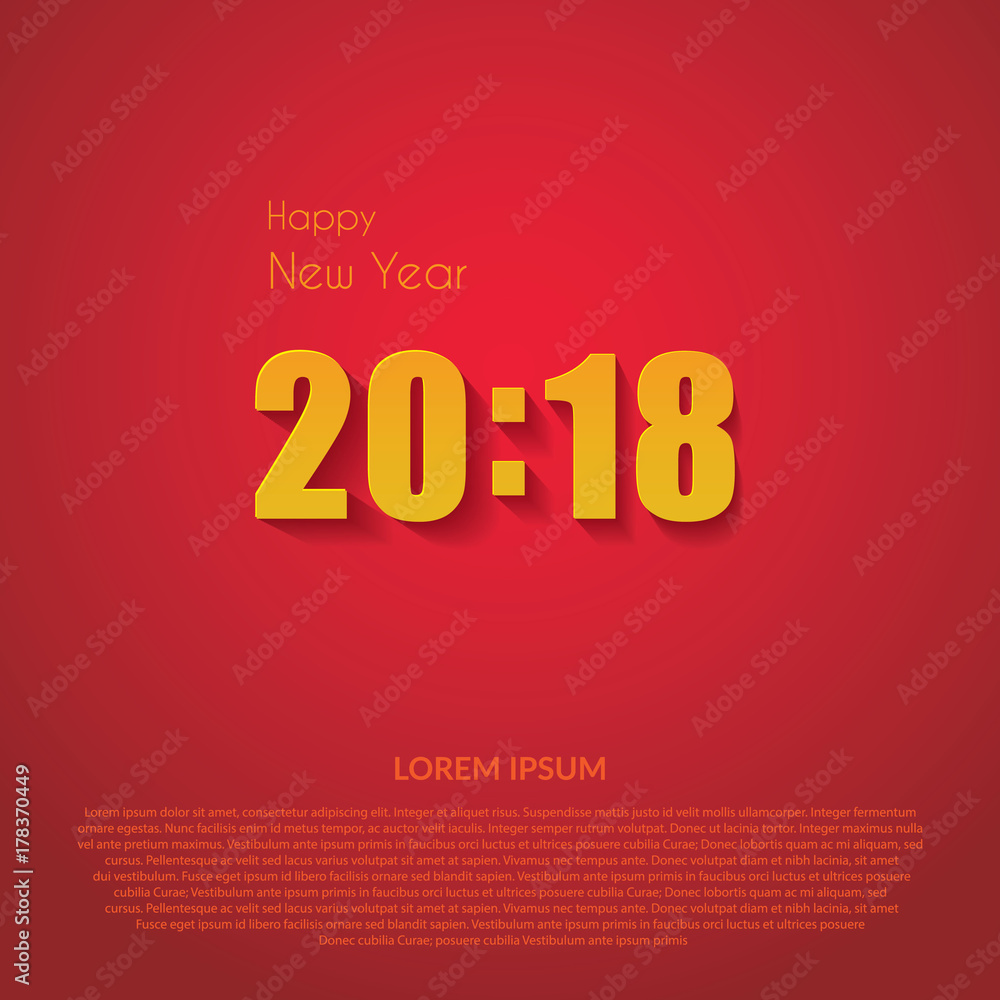 Happy new year 2018 vector background Happy new year 2018 vector background