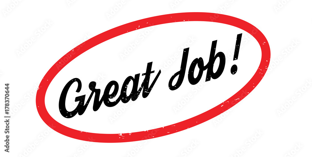 Great Job rubber stamp. Grunge design with dust scratches. Effects can be easily removed for a clean, crisp look. Color is easily changed. Great Job rubber stamp. Grunge design with dust scratches. Effects can be easily removed for a clean, crisp look. Color is easily changed.