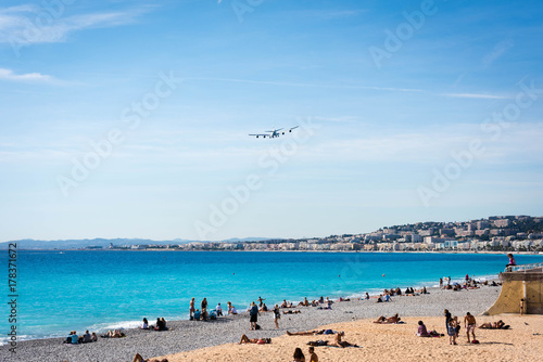 azure coast of the French city of Nice © nikolas