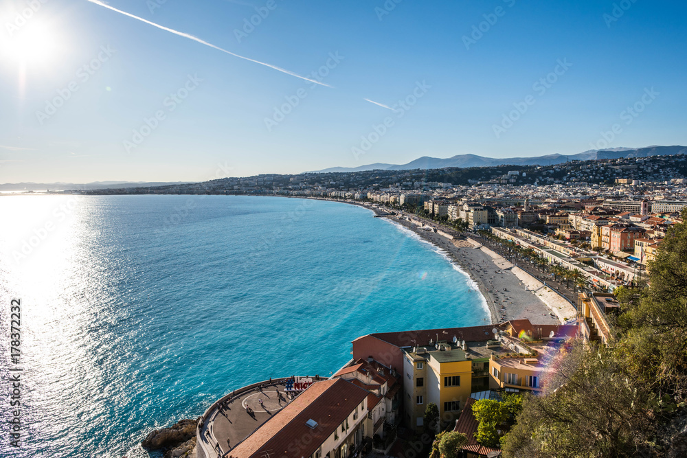 azure coast of the French city of Nice