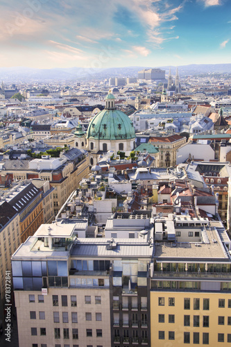 Canvas Print View of St