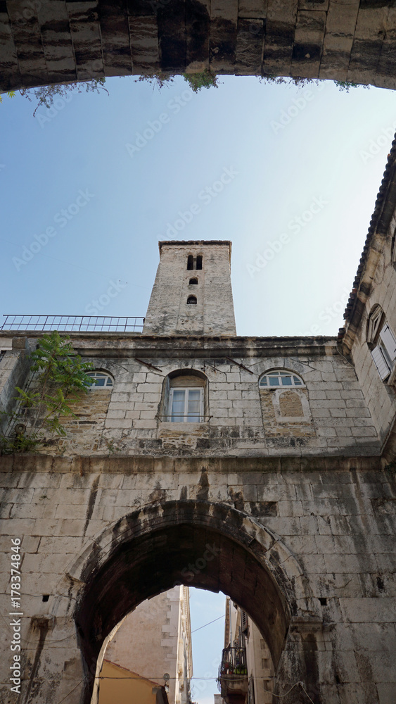 diocletians palace in the croatian town split