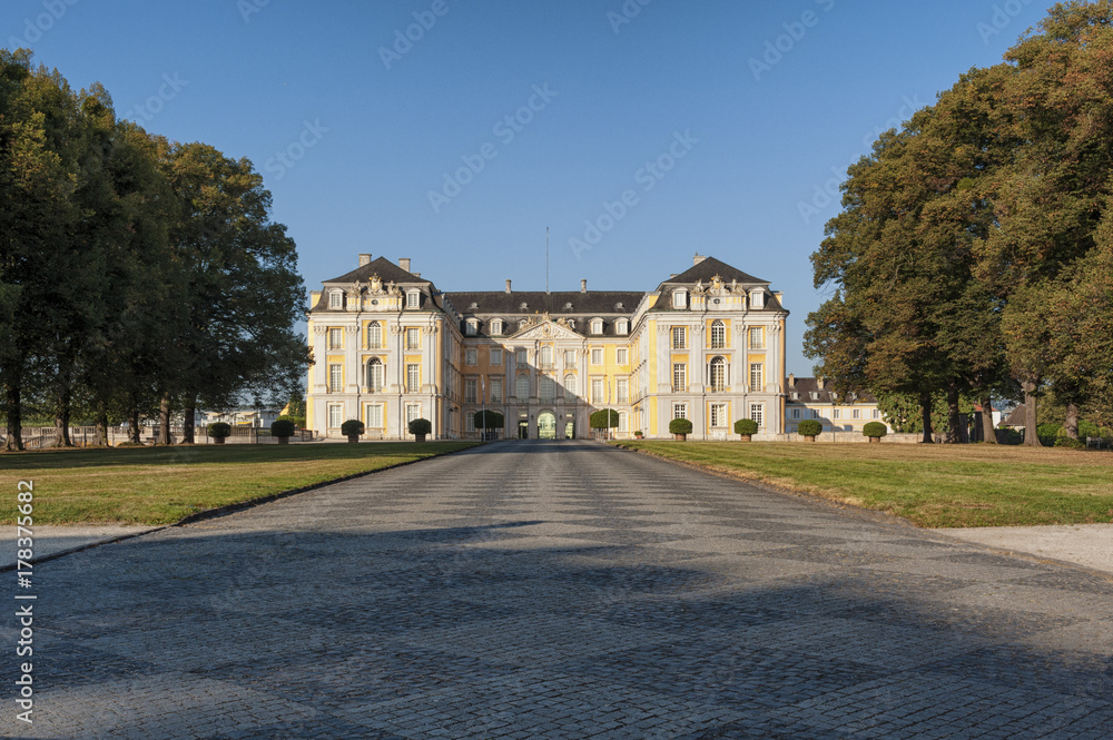 The Baroque Augustusburg Castle is one of the first important creations of Rococo in Bruhl near Bonn, North Rhine Westphalia - Germany. Since 1984 it is in the list of World Heritage Site.