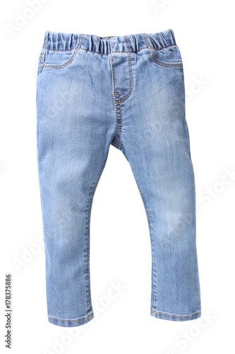 Kids jeans isolated.