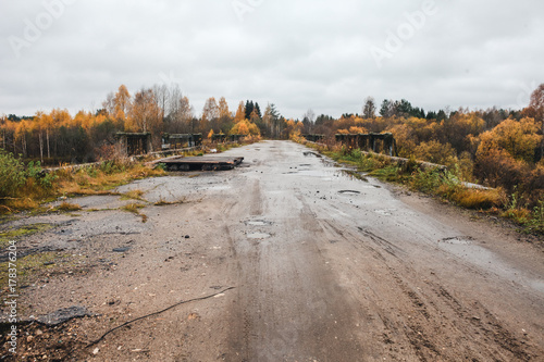 Abandoned road bridge