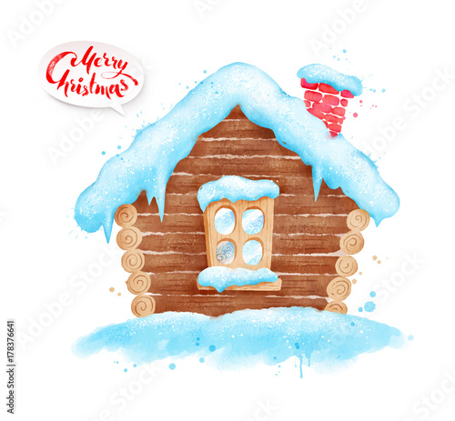illustration of winter snowbound
