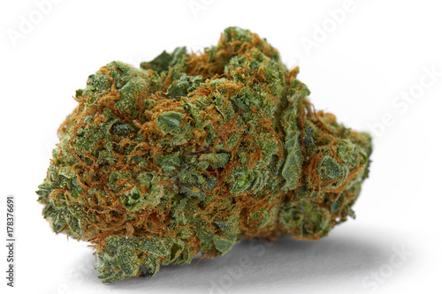 Tableau sur toile Close up of prescription medical marijuana flower Space Cowboy hybrid strain sat