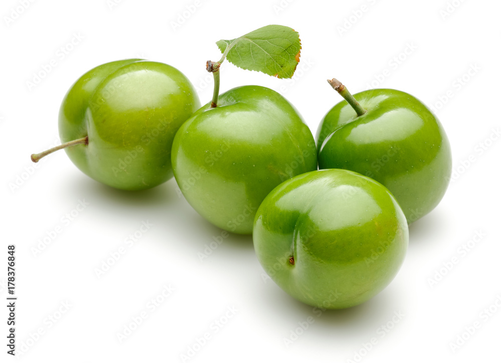 Green plum Stock Photo Adobe Stock