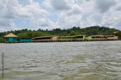 ブルネイ・ダルエスサラーム　バンダルスリブガワン　カンポン・アイール　水上集落　Negara Brunei Darussalam　Bandar Seri Begawan　Kampong Ayer photo