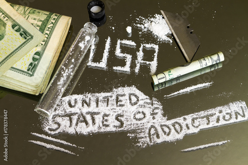 The United States of Addiction.  America's Epidemic Drug Crisis. photo