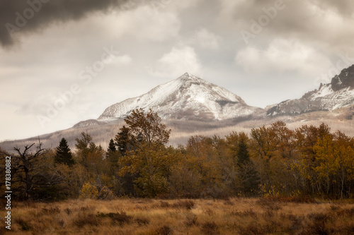 Autumn landscape in Glacier National Park, Montana, USA