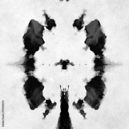 Obraz na plátně black and white Rorschach test