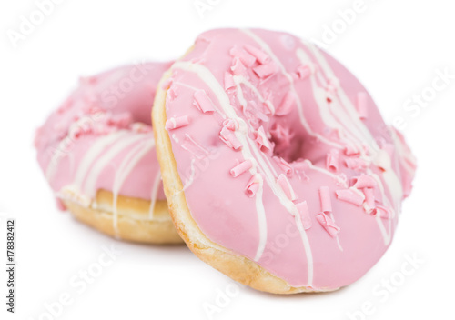 Donuts isolated on white background