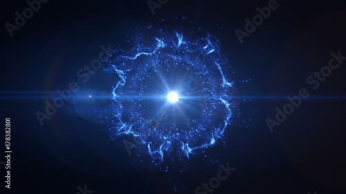 Abstract Burst of Energy, plasma concept background, intergalactic supernova. Graphical Resource and Illustration	 photo