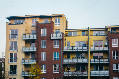yellow and brown facaded house