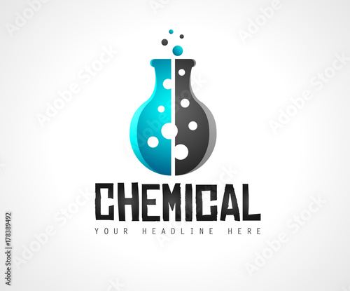 Creative Chemical Lab Colorful Logo design for brand identity, company profile or corporate logos