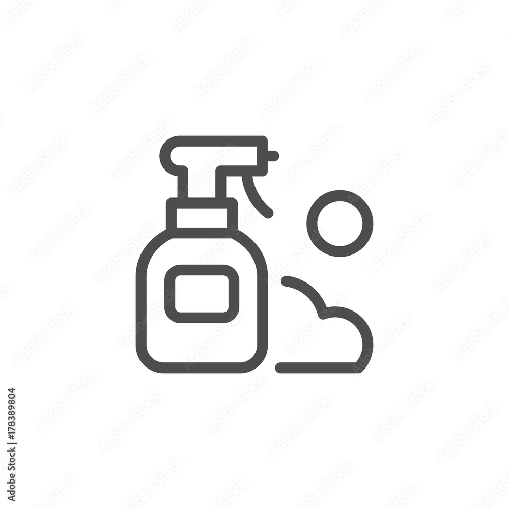 Spray line icon Spray line icon