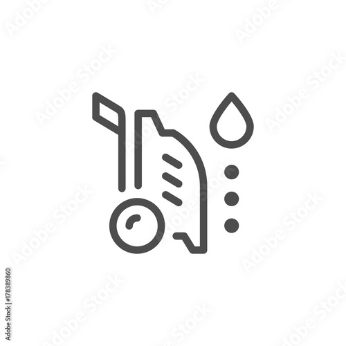 High pressure washer line icon