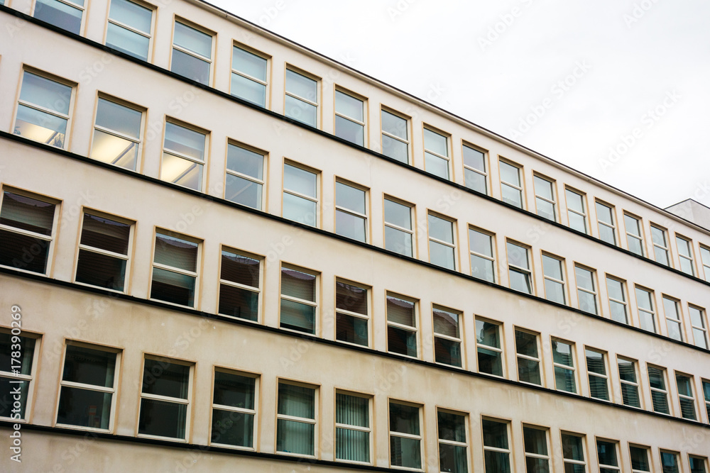 typical german office building facade
