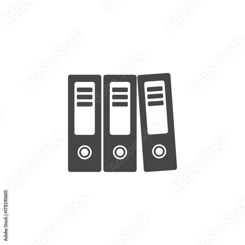 Binders Icon Vector, Archive folders vector icon 