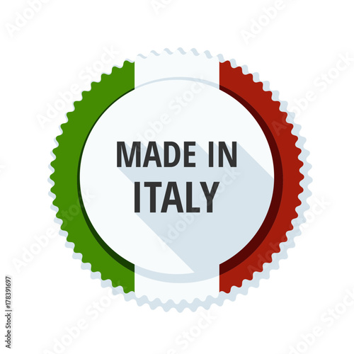 Made in Italy label illustration