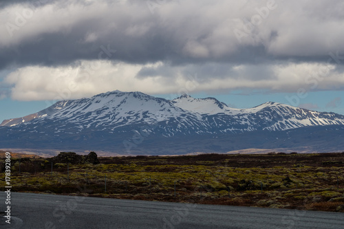 Landscape of Thingvellir National Park  Iceland