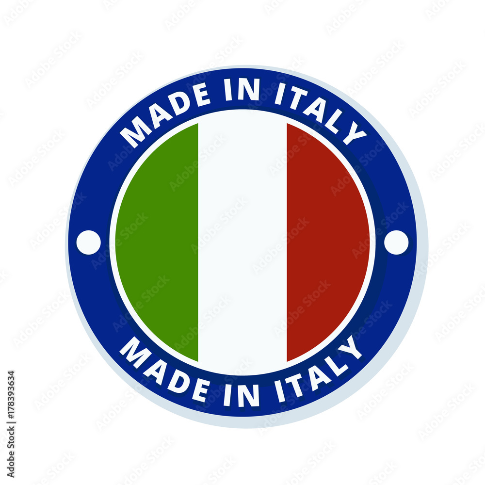 Made in Italy label illustration Made in Italy label illustration