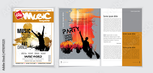 Music magazine layout