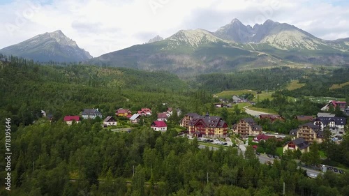 Slovakia mountains in the summer time. Natural video background from Tatry, Slovakia