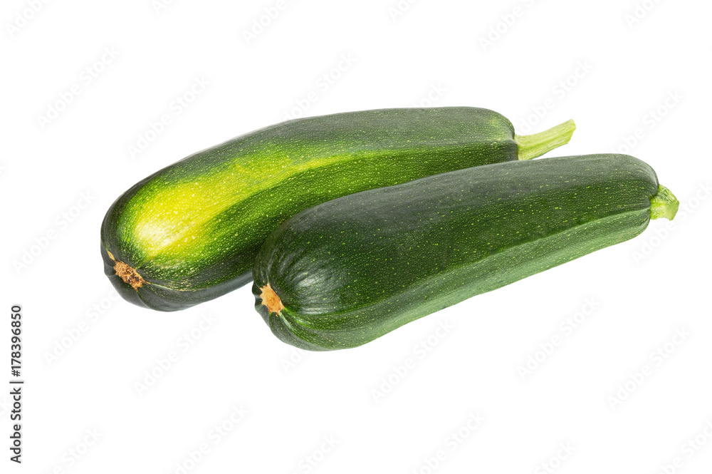 Zucchini isolated. Zucchini or courgettes isolated on white. Zucchini isolated. Zucchini or courgettes isolated on white.