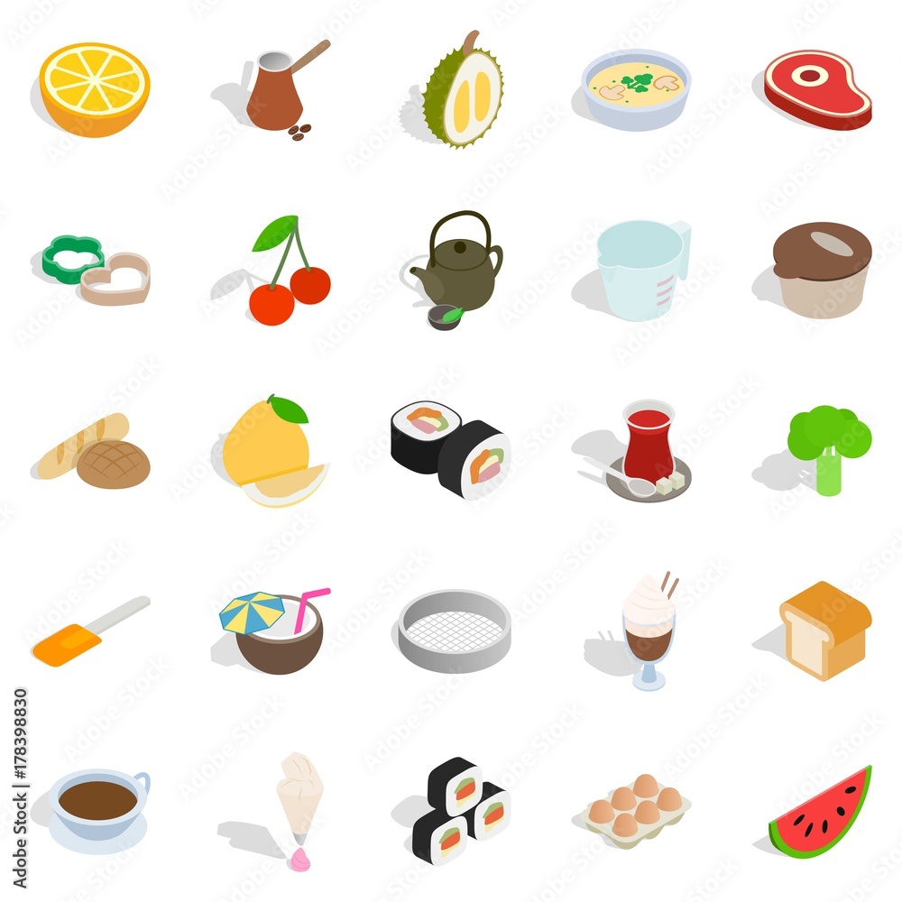 Regale icons set, isometric style Regale icons set, isometric style