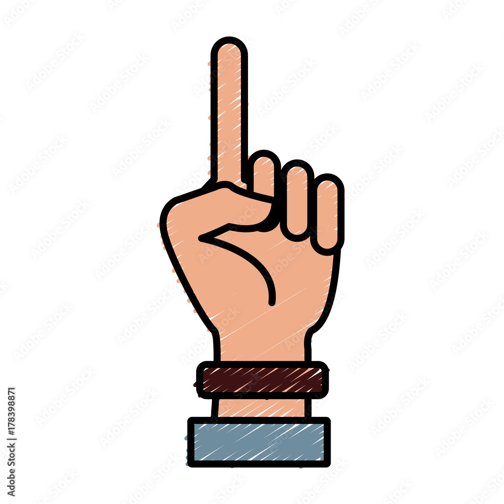 Hand number one symbol icon vector illustration graphic design Hand number one symbol icon vector illustration graphic design