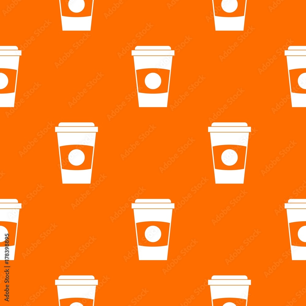 Paper coffee cup pattern seamless Paper coffee cup pattern seamless