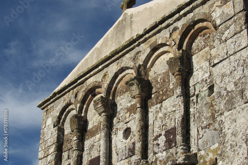 Facade of Romanesque church of San Nicola di Trullas (Semestene - Sardinia) photo