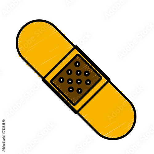 Medical bandage symbol icon vector illustration graphic design