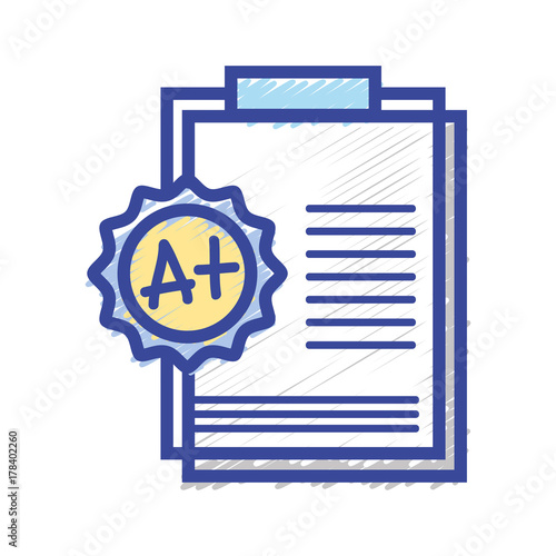 school report education with A plus result