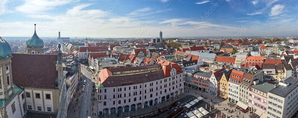 Obraz premium Panorama Augsburg