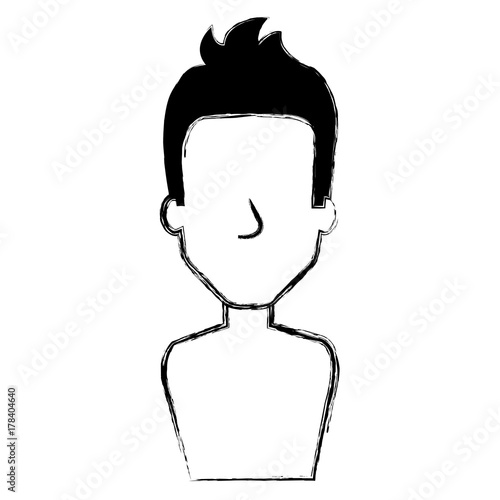 young man shirtless avatar character