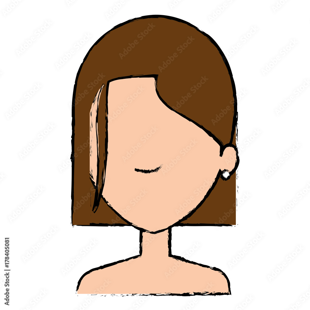 beautiful woman head avatar character beautiful woman head avatar character