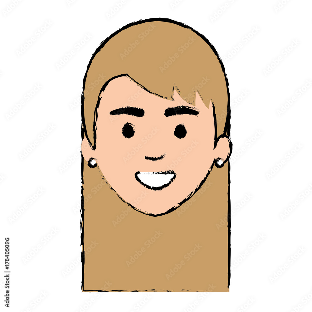 beautiful woman head avatar character beautiful woman head avatar character