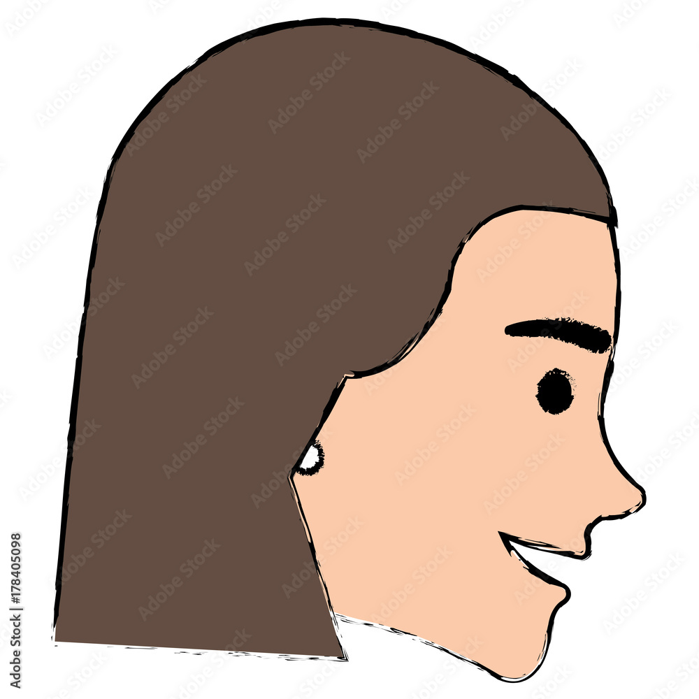 beautiful woman head avatar character beautiful woman head avatar character